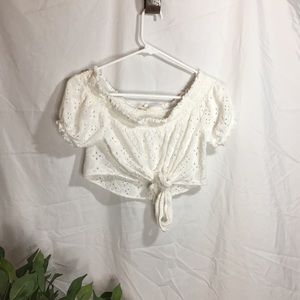 White Crop Top
